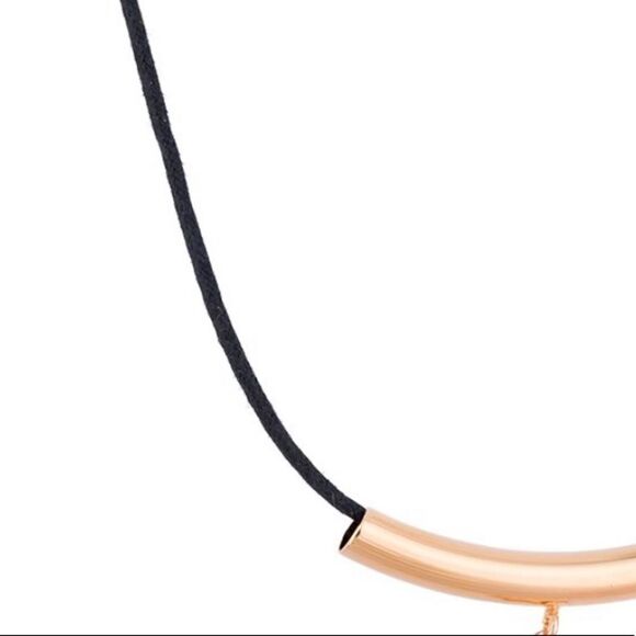 CHOKER SIGNS ZIRCONIA + ROSÉ GOLD PLATED - Picture 5 of 10